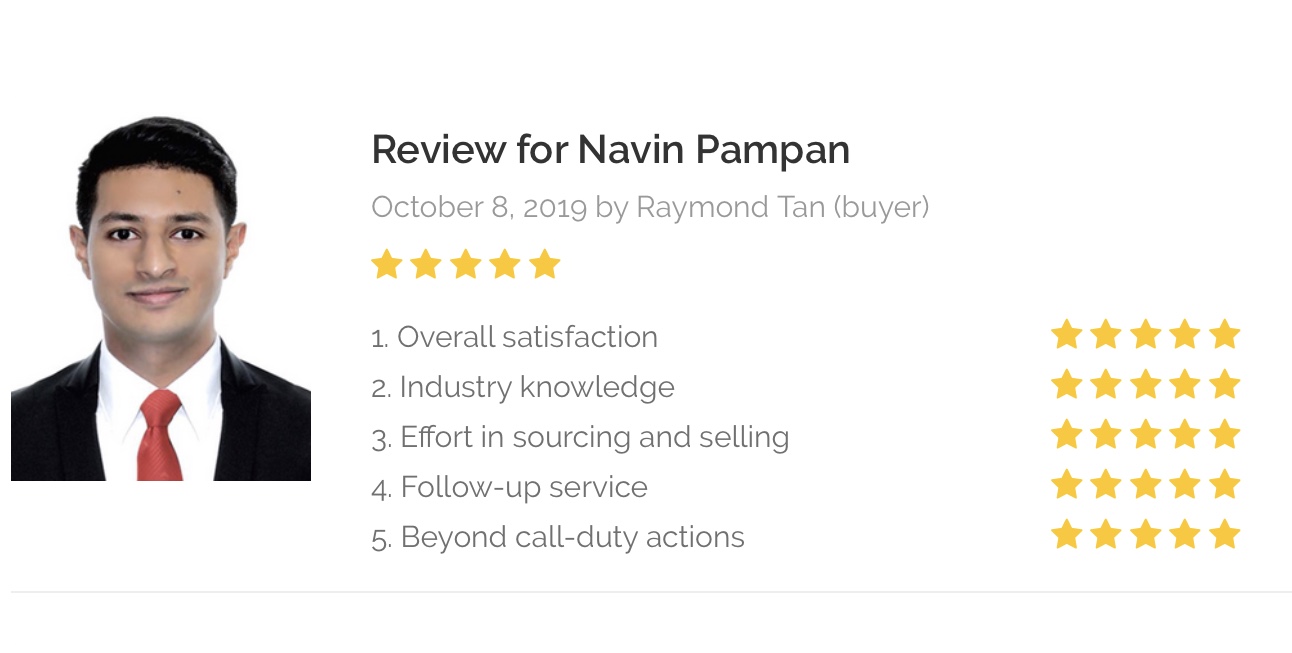 5 Stars Rating by Raymond Tan