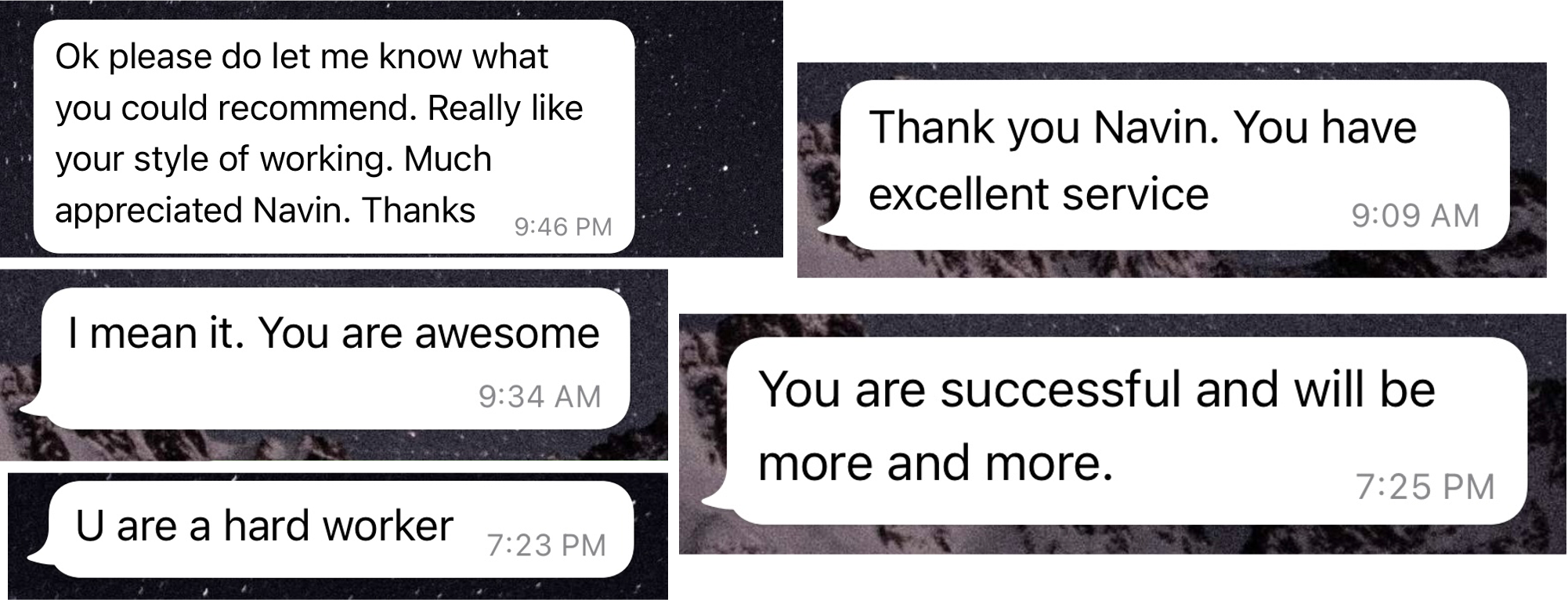 Reviews & Commendations from Multiple UHNW Clients