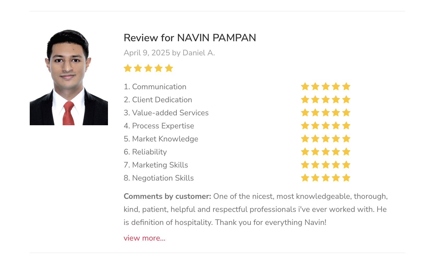 5 Stars Review by Daniel Alonso